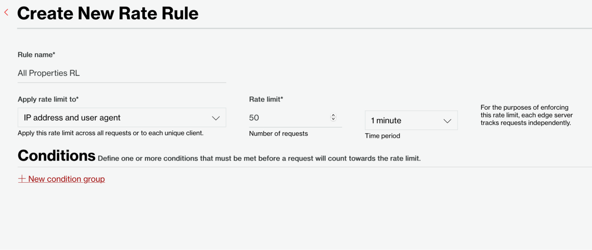 Figure 5 Create a new Rate Rule